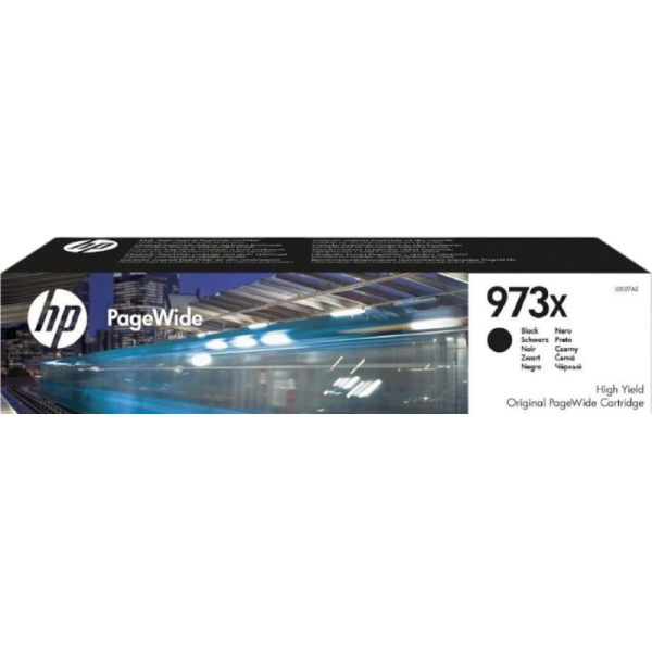 Картридж струйный HP 973XL L0S07AE чер. пов.емк. для PW Pro 452/477