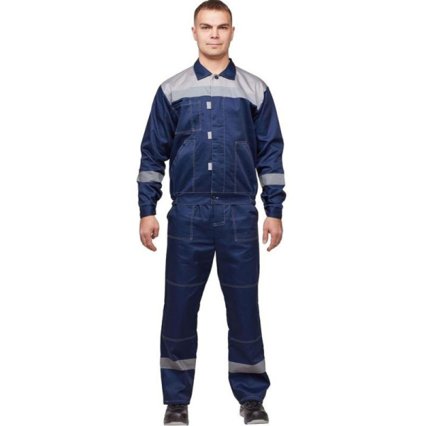 Костюм рабочий летний муж. л20-КБР синий/сер (р.56-58) 158-164 (Арсенал-СП)