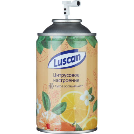 Баллон сменный для автоосвежителя Luscan 250мл Цитрусовое настр сух распыл