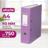 Папка-регистратор с арочн.мехAttacheSelection Экономи 90мм,сире,ПБП1,карм.к