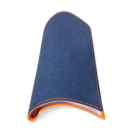 Визитница настольная А5,96виз,гибкая,синяя,оранжев.простр. АТТАСНЕ Bizon