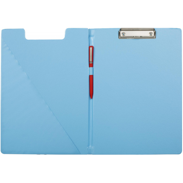 Папка-планшет с зажимом и крышкой Attache Bright colours A4 голубой