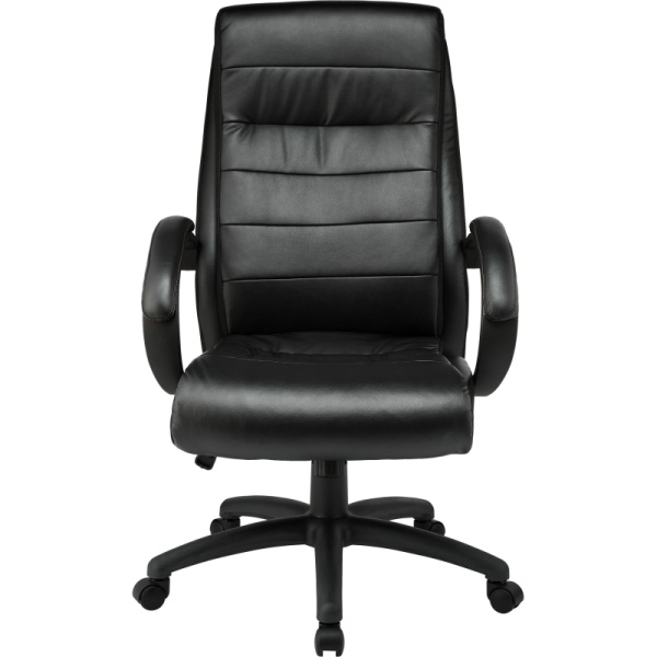 Кресло BN_Dp_EChair-648 TPU кожзам черный, пластик черный