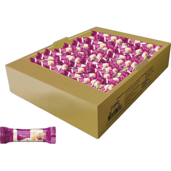 Конфеты Стильные штучки нуга с клюквой и орехами, 2кг