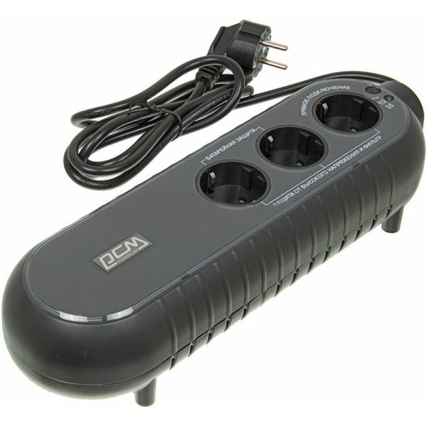 ИБП Powercom WOW 300 165Вт 300ВА черный (WOW-300A-6GG-2440)