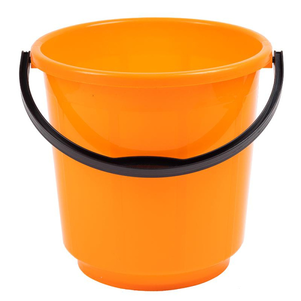 Ведро пластмассовое б/крышки 10л цвет в ассортименте Россия