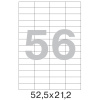 Этикетки самоклеящиеся 52,5х21,2 мм 56 шт. на листА4 (100 ли