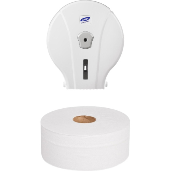Бумага туалетная д/дисп Luscan Professional 2сл бел втор втул 170м 12рул/уп