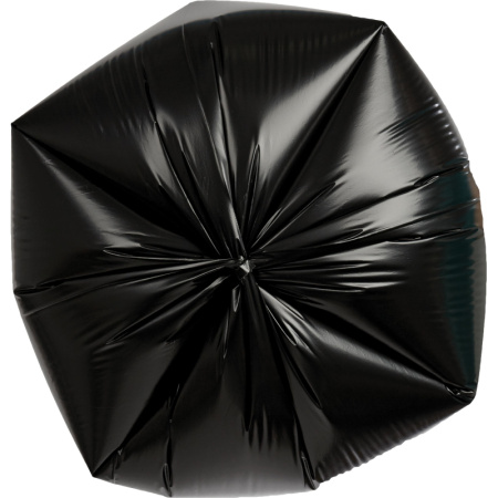 Мешки для мусора ПВД 160л 55мкм 10шт/рул черные 80x100см