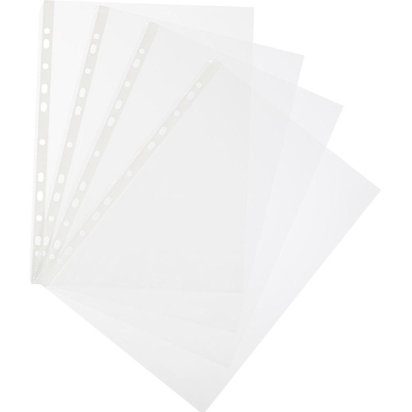 Файл-вкладыш А4 25мкм Attache с перф,100 шт., рифлен.пов