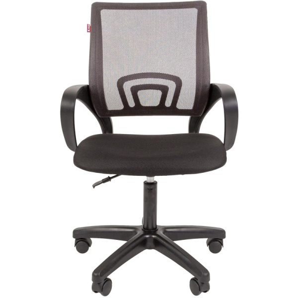 Кресло VT_EChair-304 (LT) TC Net ткань черн/сетка серый, пластик