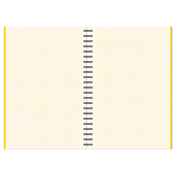 Бизнес-тетрадь А4,150л,кл,плас.спир.Attache Selection SPRING BOOK жел 84232