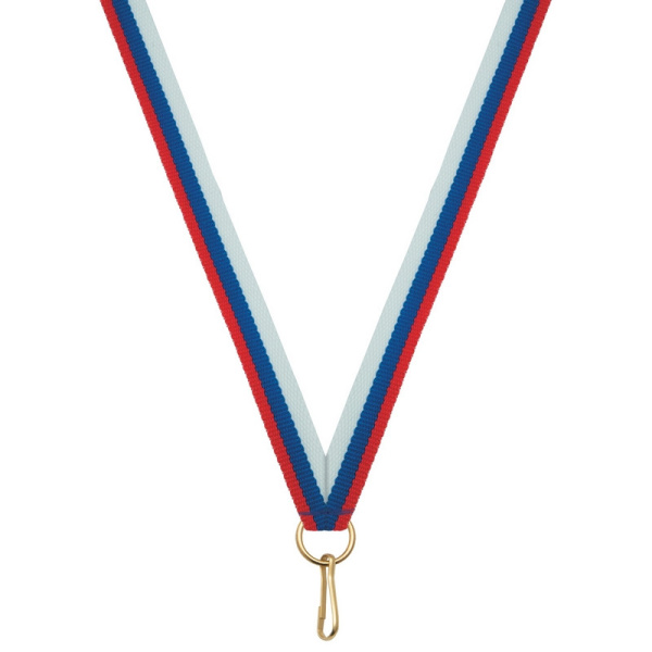 Лента для медалей 10 мм цвет триколор  LN5f