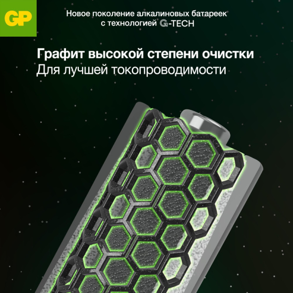 Батарейка GP Super AA/LR6/15A 15A-2CRB10/15AA21-2CRPAB10 алкалин.,10 шт/уп