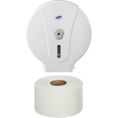 Бумага туалетная д/дисп Luscan Professional 1сл бел цел втул 200м 12рул/уп