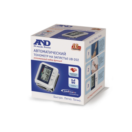 Тонометр AND UB-202 на запястье