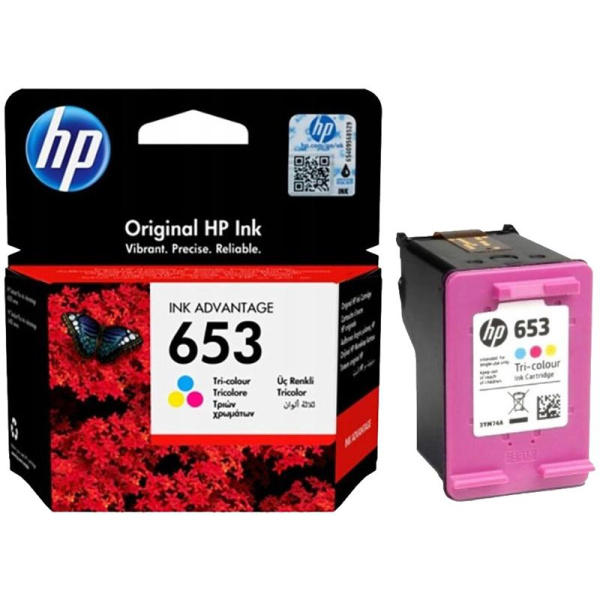 Картридж струйный HP 653 3YM74AE CMY для DeskJet Plus 6075, 6475