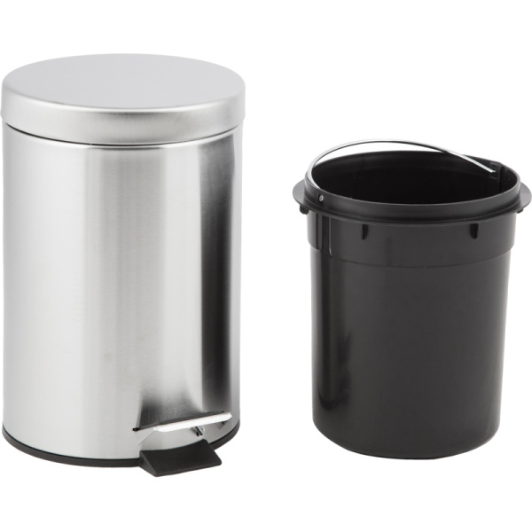 Ведро мусорное с педалью 3 л, матовое, нержавеющая сталь