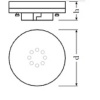 Лампа светодиодная OSRAM  GX53  7Вт  GX53  550 Лм  4000 К, спот