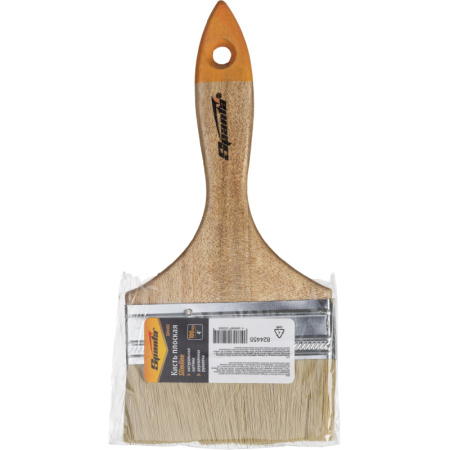 Кисть плоская Sparta Slimline 100мм, натур. щетина, дерев. ручка (824455)
