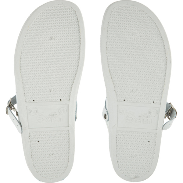 Сабо муж.нат.кожа цв.белый(р.45) (10-12-7)