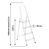 Стремянка алюминиевая, 4 ступени, Сибртех