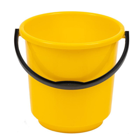 Ведро пластмассовое б/крышки 10л цвет в ассортименте Россия