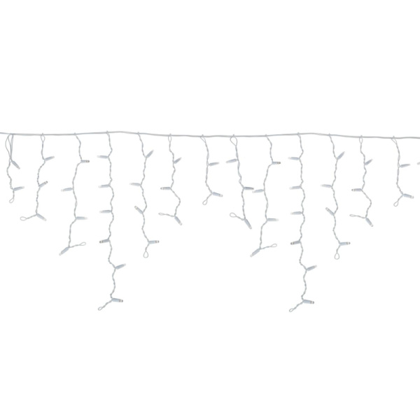 Гирлянда светодиодная Айсикл(бахрома) 176, 4,8х0,6 м,мерцание,Синий 255-163