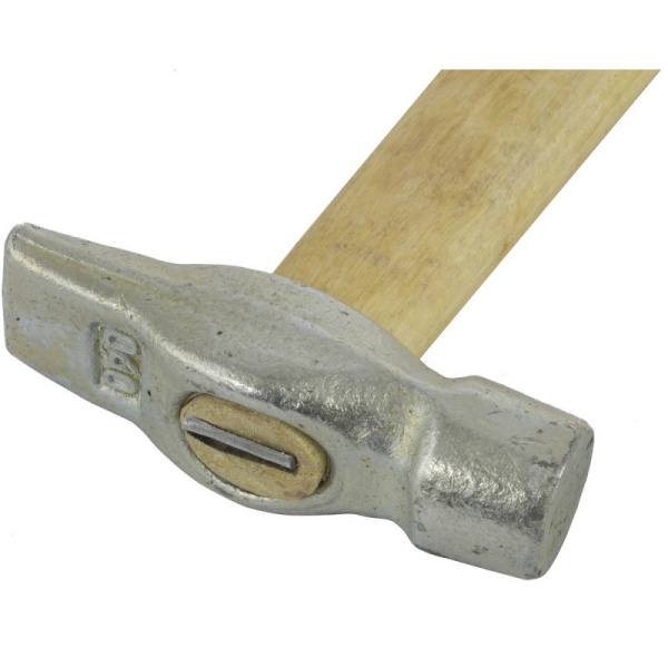 Молоток слесарный, 400 г, круглый боек, деревянная рукоятка (10239)