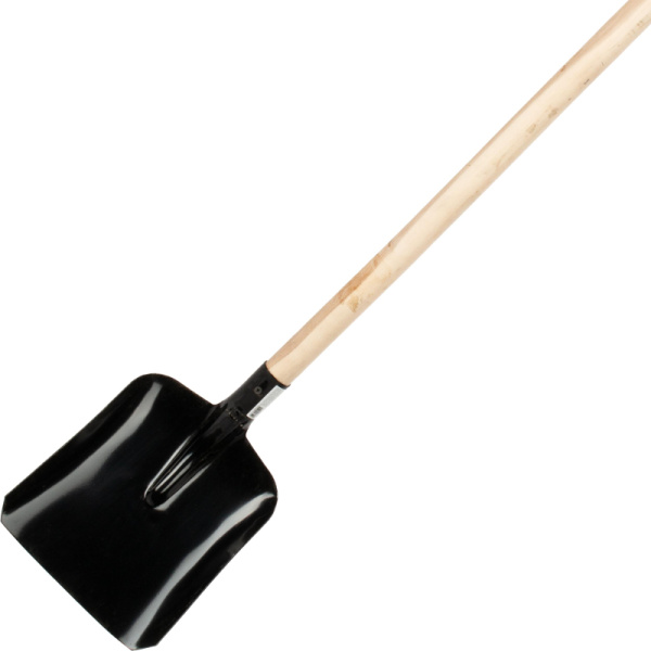 Лопата совковая 28x21 см сталь с р/ж деревянный черенок 110 см 61461
