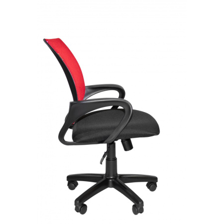 Кресло VT_EChair-304 ткань черн TW11/сетка красн,DW69 пласт.