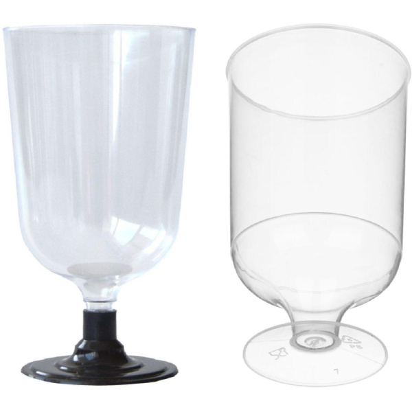 Рюмка одноразовая 100мл, КРИСТАЛЛ прозр., КОМУС ПС 6шт/уп