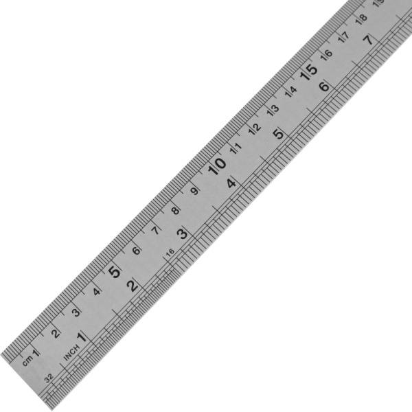 Линейка металлическая 60см Attache (24х9/8 )