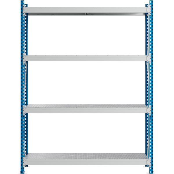 Стеллаж металлический MZ_SGR-V-1864-2,5 4 яруса 1800х600, Выс.2500