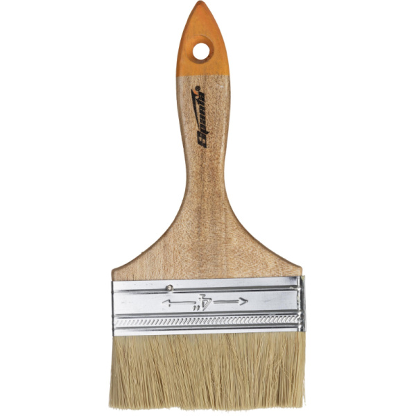 Кисть плоская Sparta Slimline 100мм, натур. щетина, дерев. ручка (824455)