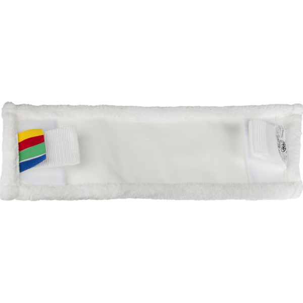 Насадка МОП плоский, 40х12 см, микрофибра, ухо+карман 6 см, белый MF2179