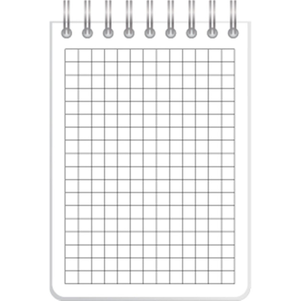 Блокнот Комус Русская серия,А7,50л,евроспираль,белый, клетка,