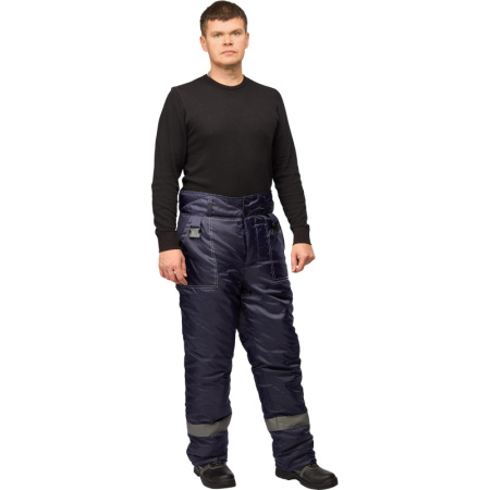 Брюки рабочие зимние  муж з32-БР син оксф 60-62/170-176