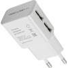 Зарядное устройство сетевое, 2 USB, 2.1А, Red Line NT-2A, бел, УТ000009405