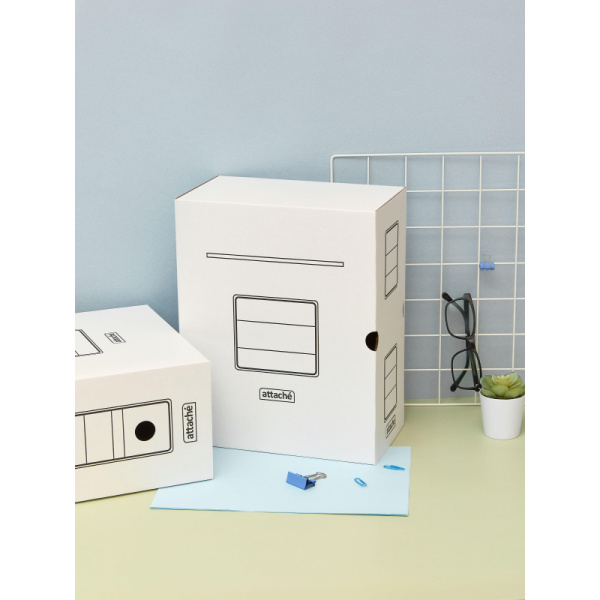 Короб архивный белый ATTACHE 150мм гофрокартон, 5шт.уп