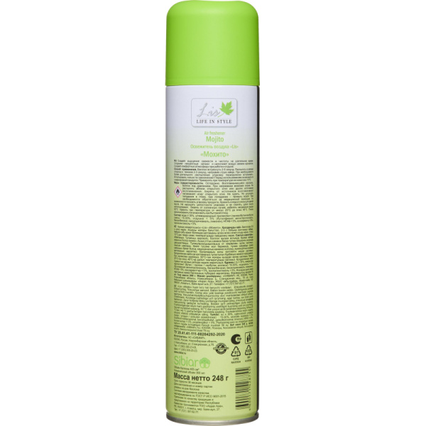 Освежитель воздуха LIS Мохито 300мл