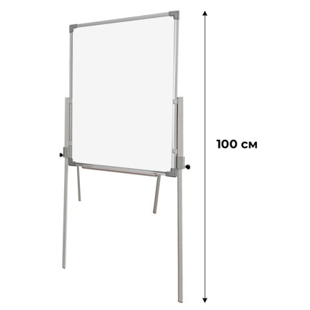 Флипчарт мольберт двусторонний комбинир.BoardSYS, h 1,0м, алюм.цветная рама
