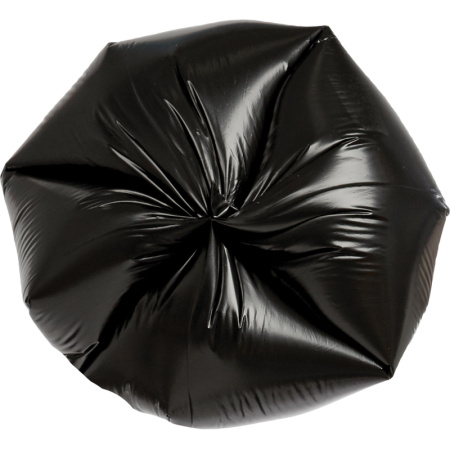 Мешки для мусора ПВД 60л 35мкм 20шт/рул черные 60x70см Комус с ручками