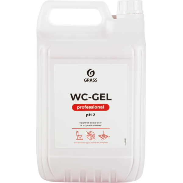 Профхим сантех кисл гель д/очистки минерал.отлож Grass/WC-GEL, 5,3кг