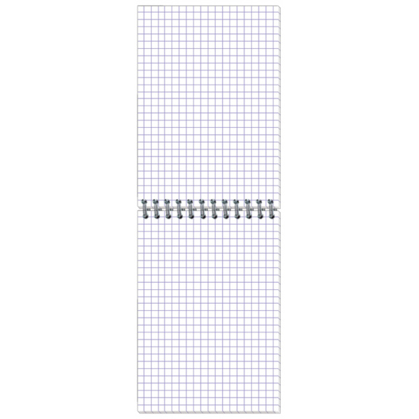 Блокнот МИКРОВЕЛЬВЕТ- А6 50л. спираль, бордо, клетка 80шт