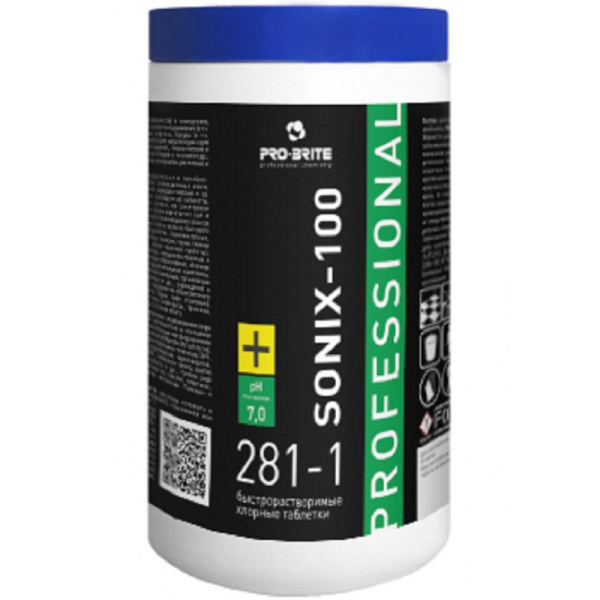 Профхим д/посуды хлорн/дез с отбел-эфф в таб/Pro-Brite/Sonix-100,310шт_СПБ
