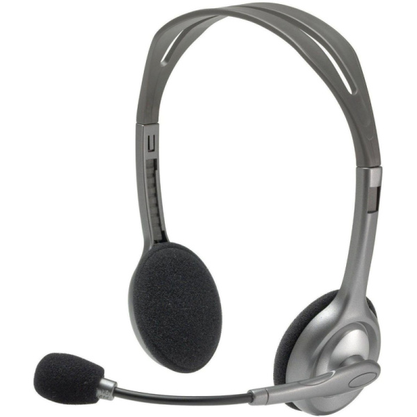 Гарнитура проводная Logitech Stereo Headset H111 Сер(981-000594/981-000593)