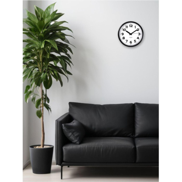 Часы настенные Troyka модель09, диаметр 225мм,  пластик 91900945