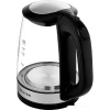 Чайник электрический BRAYER BR1040BK, 2220Вт,  2 л, стекл., черный