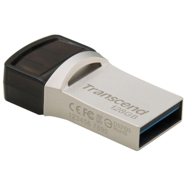 Флеш-память Transcend JetFlash 890, 128Gb, USB 3.1 G1, Type-C, TS128GJF890S